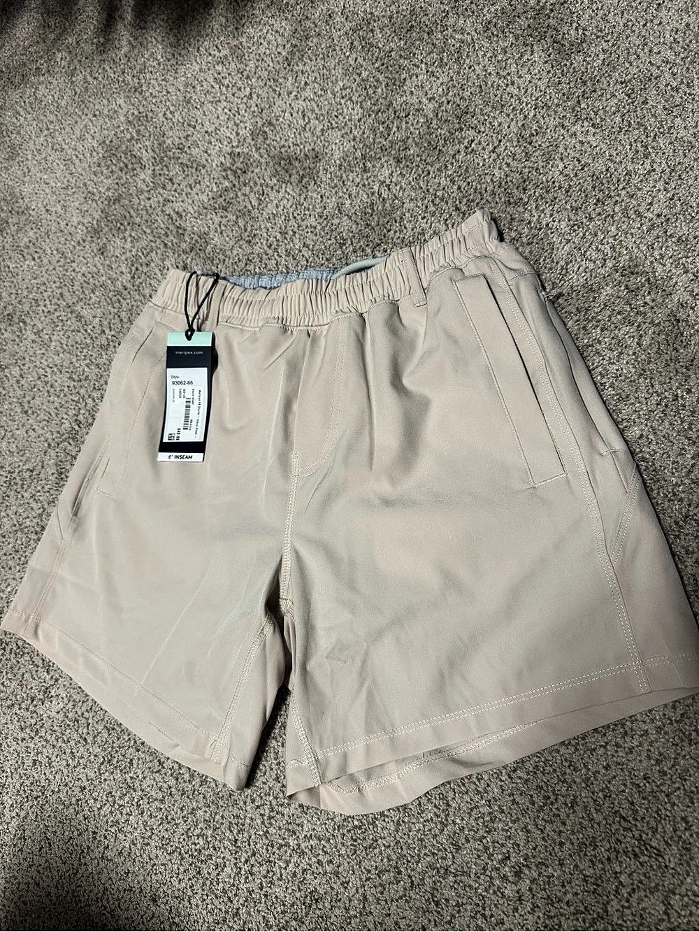 Freeballers Sport Shorts Beige Size Medium NWT